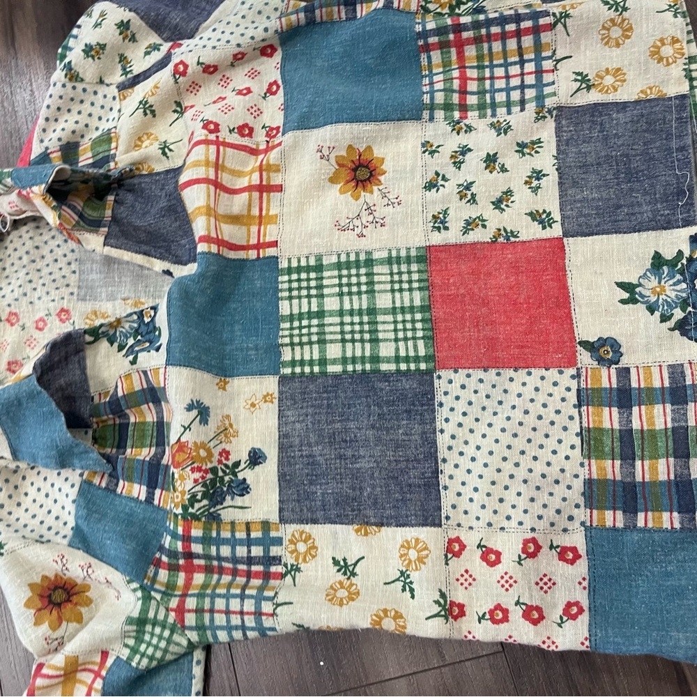 Patchwork Print Long Sleeve Top - Picture 4 of 5